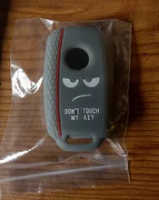 No toques mi llave de silicona remoto sin llave tapa para VW Caddy Jetta Golf Polo Passat Scirocco Tiguan para Skoda Octavia asiento