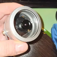 Cubierta de carcasa de Metal para cámara CCTV, CY-C1010A, con tuerca independiente y anillo a prueba de agua, bricolaje