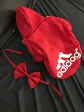 Adidog-ropa para perros pequeños, chaqueta con capucha deportiva de invierno, suéter de algodón suave abrigado puro, Chihuahua de peluche, ropa para cachorros