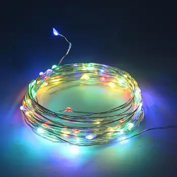 

Colorful LED Decorative Atmosphere Lights Outdoor String light Holiday New Year Fairy Garland For Christmas Tree Wedding Decorat