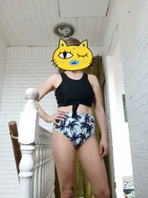 Bikini de cintura alta para mujer, traje de baño Sexy de realce, conjunto de Bikini de chaleco de leopardo, ropa de playa 2021