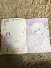 El reino de las niñas Anime Avatar dibujado a mano libro de colorear dibujos animados Loli acuarela pintura libro de técnicas