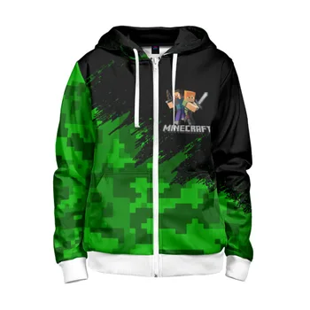 

Children's sweatshirt 3D with zipper Minecraft