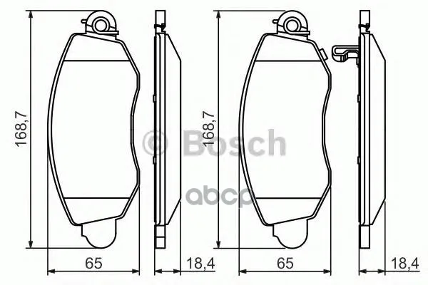 Колодки Тормозные Дисковые Ford Transit 00-06 Передние Bosch арт. 0986494047