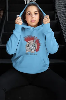 

Angemiel Wear Music Blue Women 'S Hooded Sweatshirt