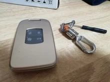 Cubierta de llave de coche para Renault, funda de llave rígida de imitación de fibra de carbono, cadena para Renault Kadjar Megane Koleos QM5 QM6 2013-18