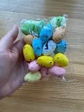 Kids Gift Craft Bird-Pigeon-Eggs Easter-Decoration Favor Painted Happy 3cm-Foam DIY Party