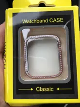 Bling cubierta para Apple reloj de 44mm 40mm iWatch 42mm 38mm accesorios parachoques de diamante Protector Apple watch serie 5 4 3 iPhone 6
