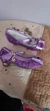 Zapatos de princesa para niñas, zapatillas con flores y brillantina para niñas pequeñas, incluye tacón alto y moño estilo mariposa, en azul, rosa y plata, talla 26-38