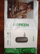 UGREEN-Receptor bluetooth aptx LL de coche, adaptador inalámbrico portátil de audio con bluetooth 5.0, 3.5mm, AUX, con micrófono