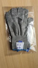 GMG-guantes de seguridad anticortes, gran oferta, color gris y negro, HPPE EN388 ANSI, Nivel 5