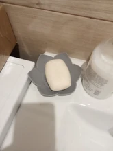 Soap-Box Sponge-Holder Bathroom-Soap Kitchen Silicone Petal-Shape with Anti-Slip Flower