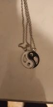 2 unids/set mejores amigos par collares Yin Yang encanto colgante, collar de la joyería para los amantes de las Hermanas de San Valentín regalo FSPXL316