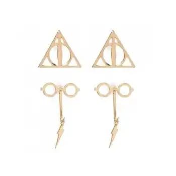 

Harry Potter Earrings Deadly Hallows and Glasses