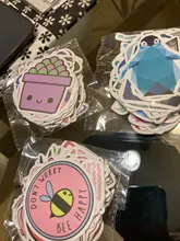 Pegatinas de dibujos animados para chica, pegatinas de estilo INS, color rosa, para ordenador portátil, Moto, Skateboard, equipaje, nevera, Notebook, pegatina de juguete, 50 Uds.