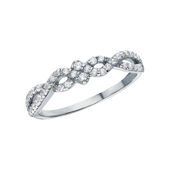 

Silver ring with cubic zirconia sunlight sample 925
