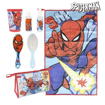 

School Toilet Bag Spiderman (6 pcs) Red Blue