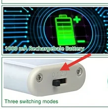 Cabinet-Light Led-Sensor Kitchen-Closet-Stairway Bedroom Magnetic Rechargeable USB 60