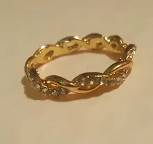 DoreenBeads-Anillo de boda con diamantes de imitación para mujer y hombre, joyería de boda, 1 pieza, nueva moda, venta al por mayor