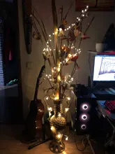 Lights Led-String Battery-Operated Firecracker Fairy Party Copper-Wire Christmas-Window