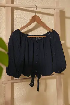

Trendyol Ruched Button Knitted Blouse TWOSS20BZ1362