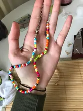 Collares de Cuentas pequeñas de estilo bohemio para mujer, Gargantilla corta Bohemia, colgante, collar, joyería de cuello fresca, 14 colores