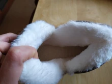 ASILETO-Zapatillas de casa de felpa para mujer, zapatos altos de interior, zapatillas planas de talla grande 45, para invierno