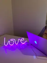 Sign-Lamp Battery-Box Nightlight Led-Neon-Lights Christmas Wedding Double-Powered Love-Shape