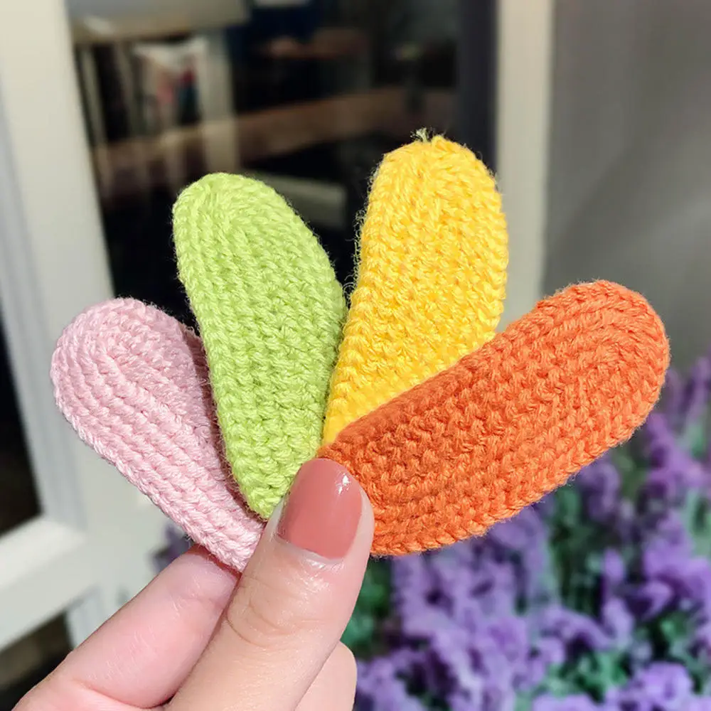 

Korean Version Of The Net Red Ins Cute Colorful Plush Hair Clip Girl Broken Hair Clip Bb Clip Children's Hairpin Headdress