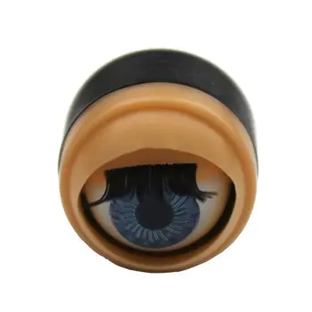 

128 # eyes with cilia, blinking, 1,28 cm, 50 pcs/pack (blue)