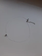 Collar de hilo de pescar transparente para mujer, cadena Invisible de Color plateado, gargantilla de diamantes de imitación para mujer