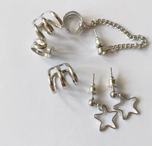 Pendientes Punk sin Piercing para el cartílago, pendientes con Clip para la oreja, para mujeres y niñas