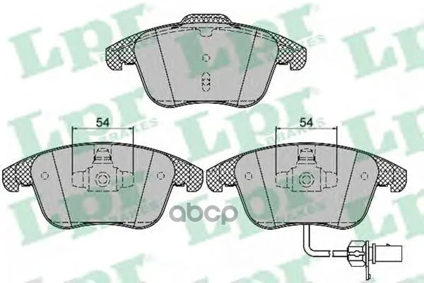 Brake pads Audi A4/A4/Allroad/A5 1.8-3.2 07-Front Indicator Lpr 05p1391 Lpr. 05P1391