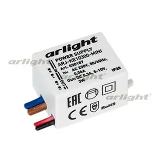 

900039 power supply arj-ke10300-mini (3 w, 300mA) Arlight box 1-piece
