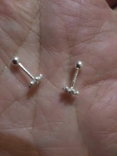 La Monada-pendientes pequeños de tuerca para mujer, de Plata de Ley 925, flor negra, pendiente para mujer, tuerca coreana, plata 925, joyería para mujer