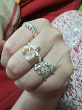 Anillos de hojas de circonita de cristal grandes para mujer, joyería de boda coreana, regalo de San Valentín
