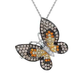 

Silver brooch with cubic zirconia sunlight sample 925