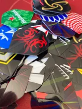 24 sets 72 Uds 2D bien Bling Dardos colas para Dardos bonitos vuelo de Dardos pluma al aire libre ala cola mixto