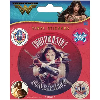 

Dc Comics: Wonder Woman - Fight For Justice (set stickers 12,5x10 Cm)PYRAMID2.57