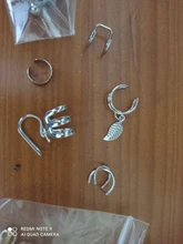 7 Uds. De pendientes de Clip para la oreja, sin perforación, con hojas de estrella dorada, para mujeres, accesorios de joyería para el cartílago falso Simple