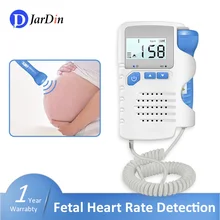 

Doppler Fetal Heart rate Monitor Hand-hold Home Pregnancy Baby Fetal Doppler Sound Heart Rate Detector LCD Display No Radiation
