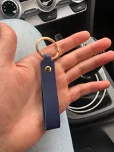 LLavero de cuero sintético para hombre y mujer, 8 colores, regalo de negocios, llavero para hombre y mujer, correa para llave de coche, billetera para la cintura, llaveros