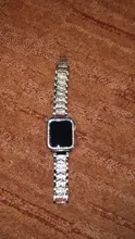 Ring Case Band Metal-Strap Bracelet Iwatch Watch-Series Diamond Stainless-Steel Apple