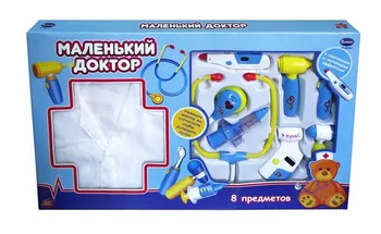 

Little Doctor. Doctor set with bathrobe, 8 items, per box, 54,5X4,5x33