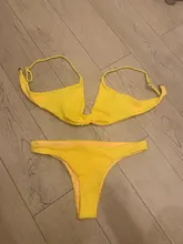 Ribbed Swimsuit Bikini-Set Female Bandeau White Women Sexy Solid New