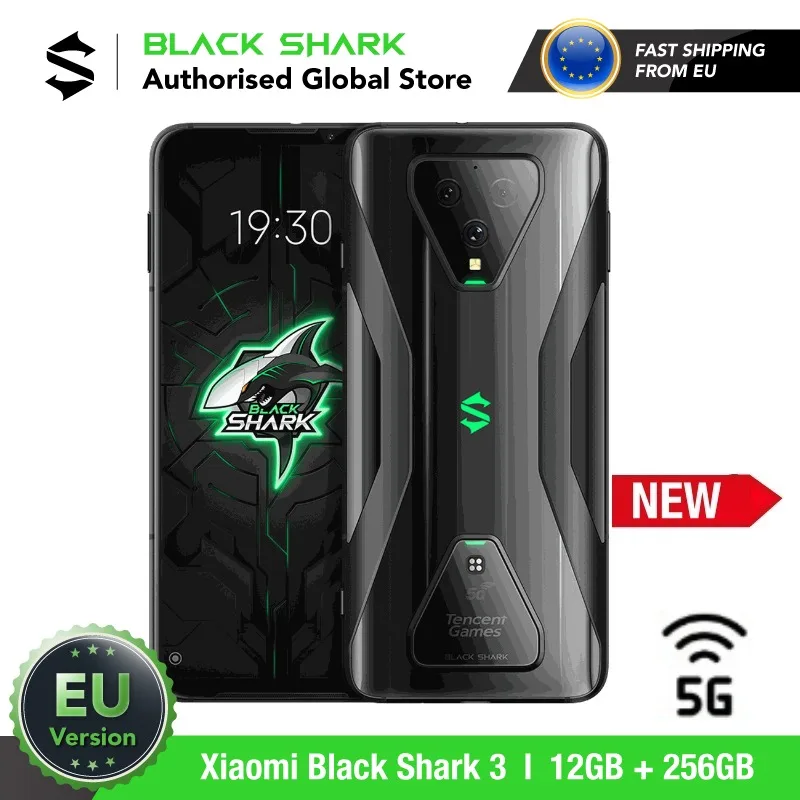 EU Version Xiaomi Black Shark 3 256GB ROM 12GB RAM 5G Gaming phone (Newly Launch Promo) blackshark, blackshark3 Smartphone Mobil EU Version Xiaomi Black Shark 3 256GB ROM 12GB RAM 5G Gaming phone (Newly Launch Promo) blackshark, blackshark3 Smartphone Mobil