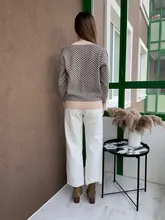 GIGOGOU solo Breasted V cuello mujeres botón árbol de Navidad negro suéter de punto Cardigan suelto de Jersey chaqueta abrigo