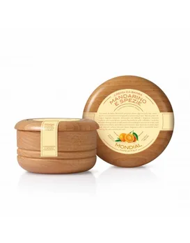 

Mondial Mandarin & Spice Shaving Cream Wooden Bowl 140ml