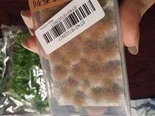 Césped estático de 40x5mm, pequeño paisaje de flores, modelo de ferrocarril, juego de guerra