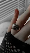 Anillos de dedo de cara sonriente para mujer y niña, sortijas de apertura ajustable de tejido de anillos, joyería con estilo, Punk, Hip Hop, 2021